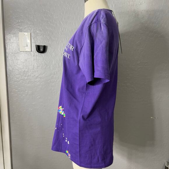 Rockstar Original DAMAGED Palmer Purple Graphic T-Shirt, Purple, M - Picture 3 of 6